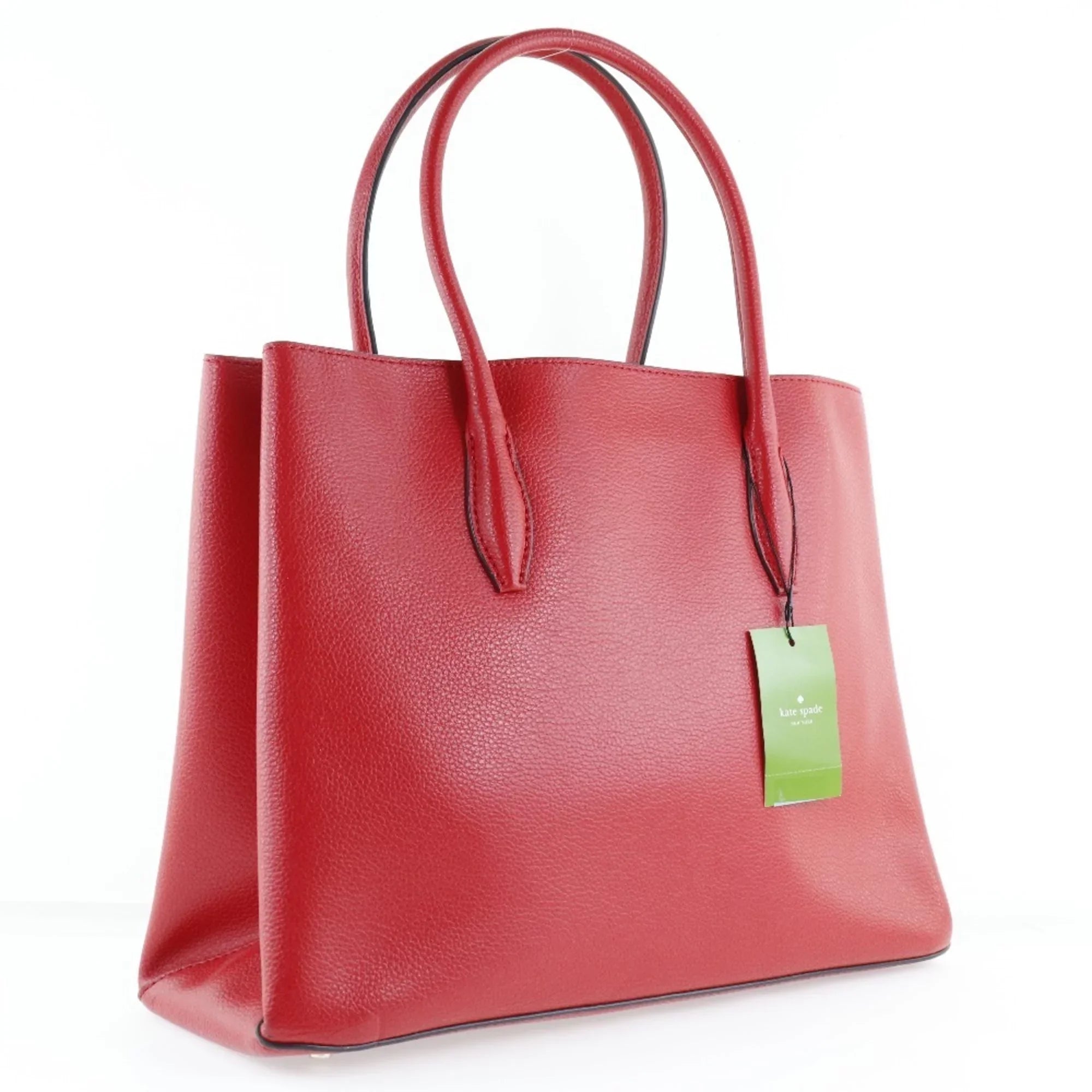 Pre-Owned Kate Spade Medium Satchel Eva WKRU5696 Leather Red Ladies Tote Bag (Like New)