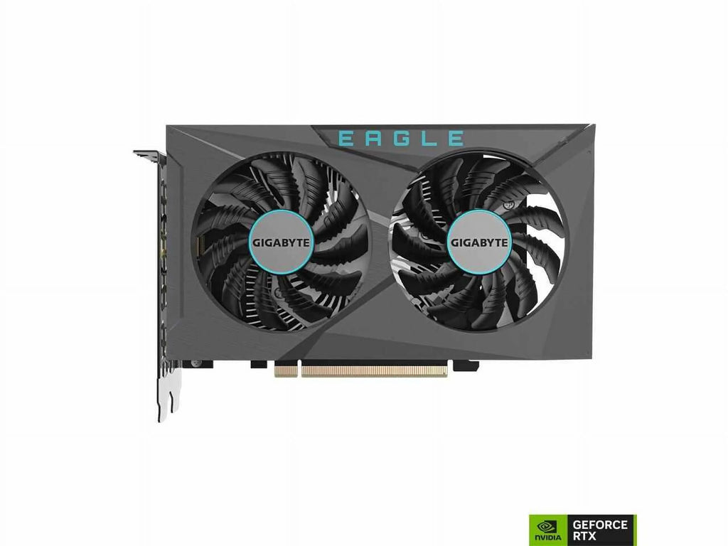 GIGABYTE GeForce RTX 3050 EAGLE OC 6G Graphics Card, 2x WINDFORCE Fans, 6GB GDDR6 96-bit GDDR6, GV-N3050EAGLE OC-6GD Video Card