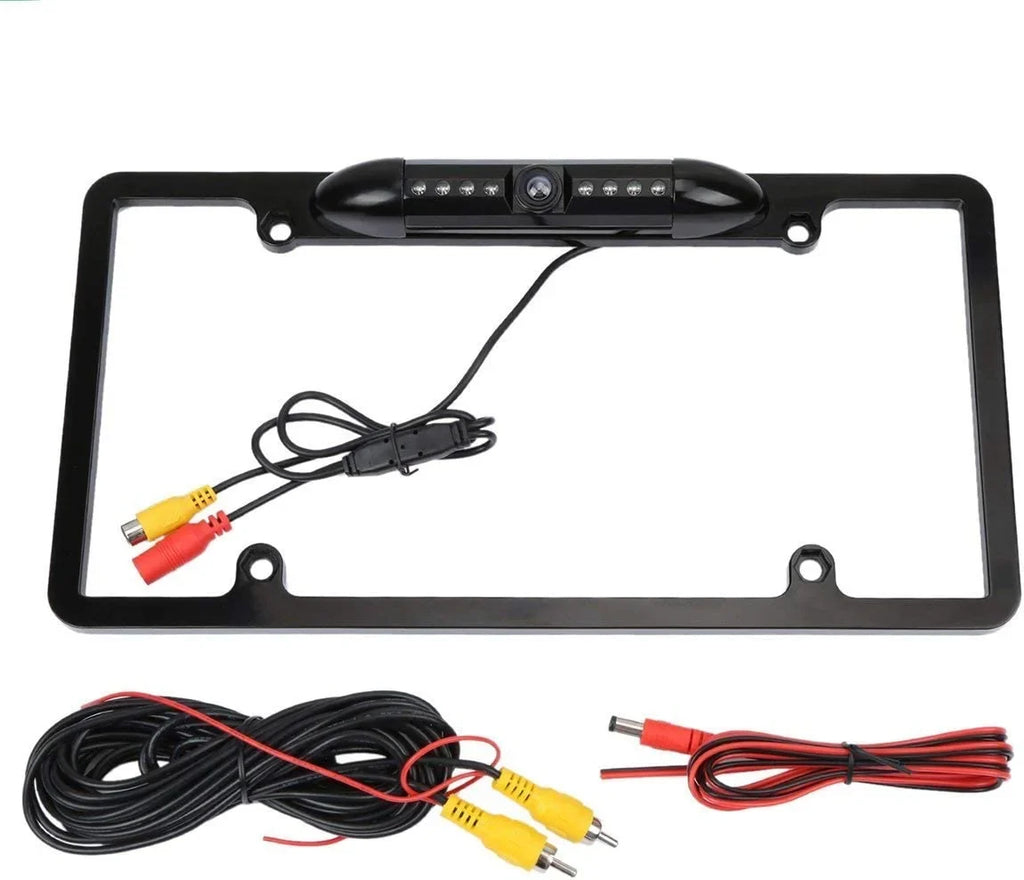 Backup Camera Rearview License Plate Frame for JVC KWV230BT KW-V230BT Jet