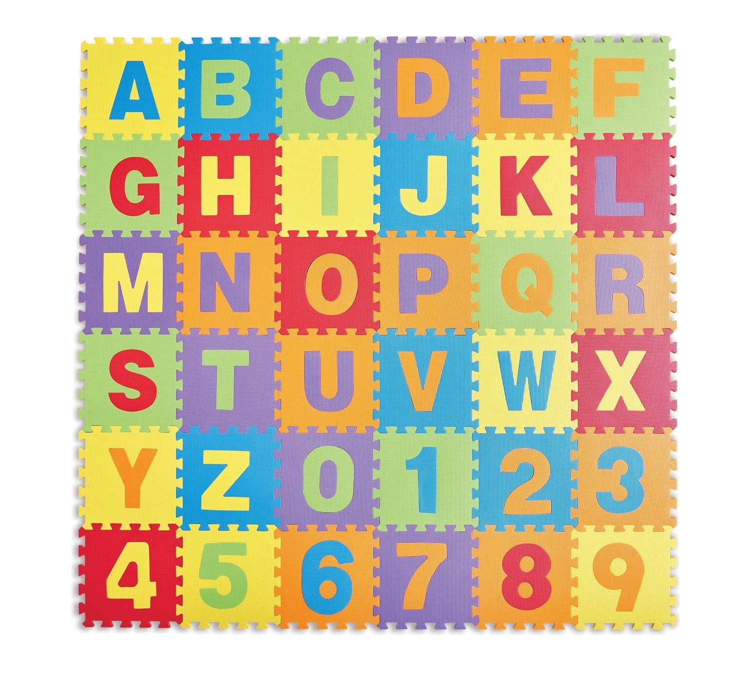 Kidoozie ABC & 123 Puzzle Playmat, Foam Playmat with Storage Bag for Toddler or Preschooler, Ages 12m+