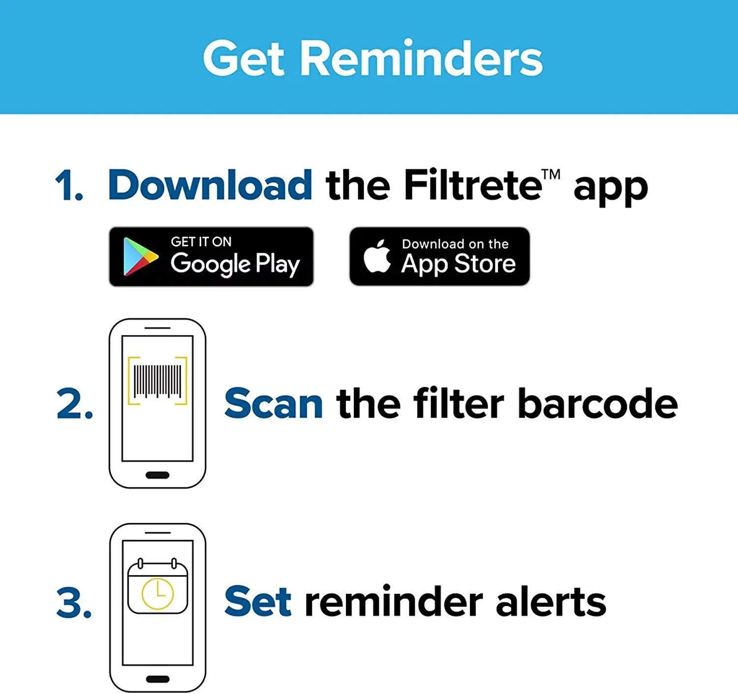 Filtrete 12x24x1 Air Filter, MPR 1900, MERV 13, Healthy Living Ultimate Allergen 3-Month Pleated 1-Inch Air Filters, 2 Filters