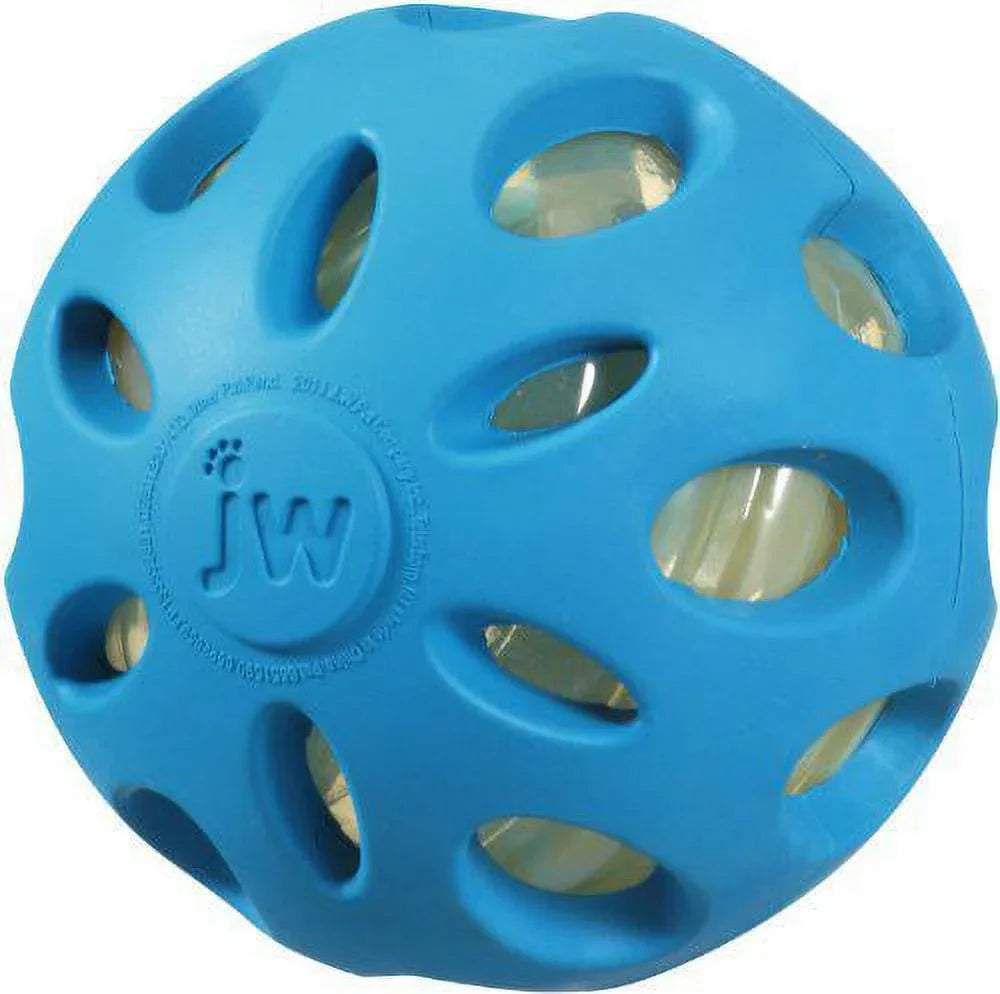 jw pet company crackle heads crackle ball dog toy, large, (2 pack)