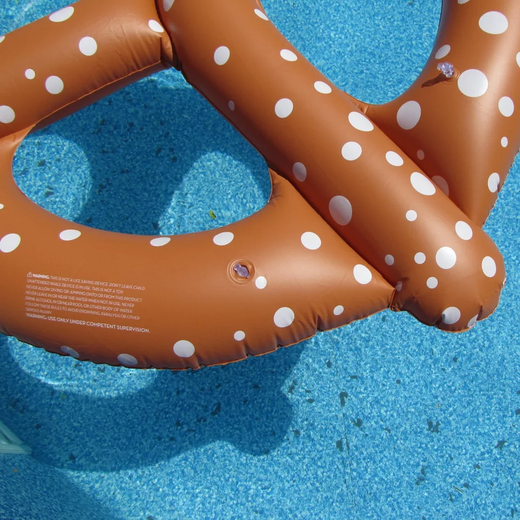 Giant 48" Inflatable Pretzel Swim Pool Water Float Blow Up Toy Party Decoration Novelty Raft