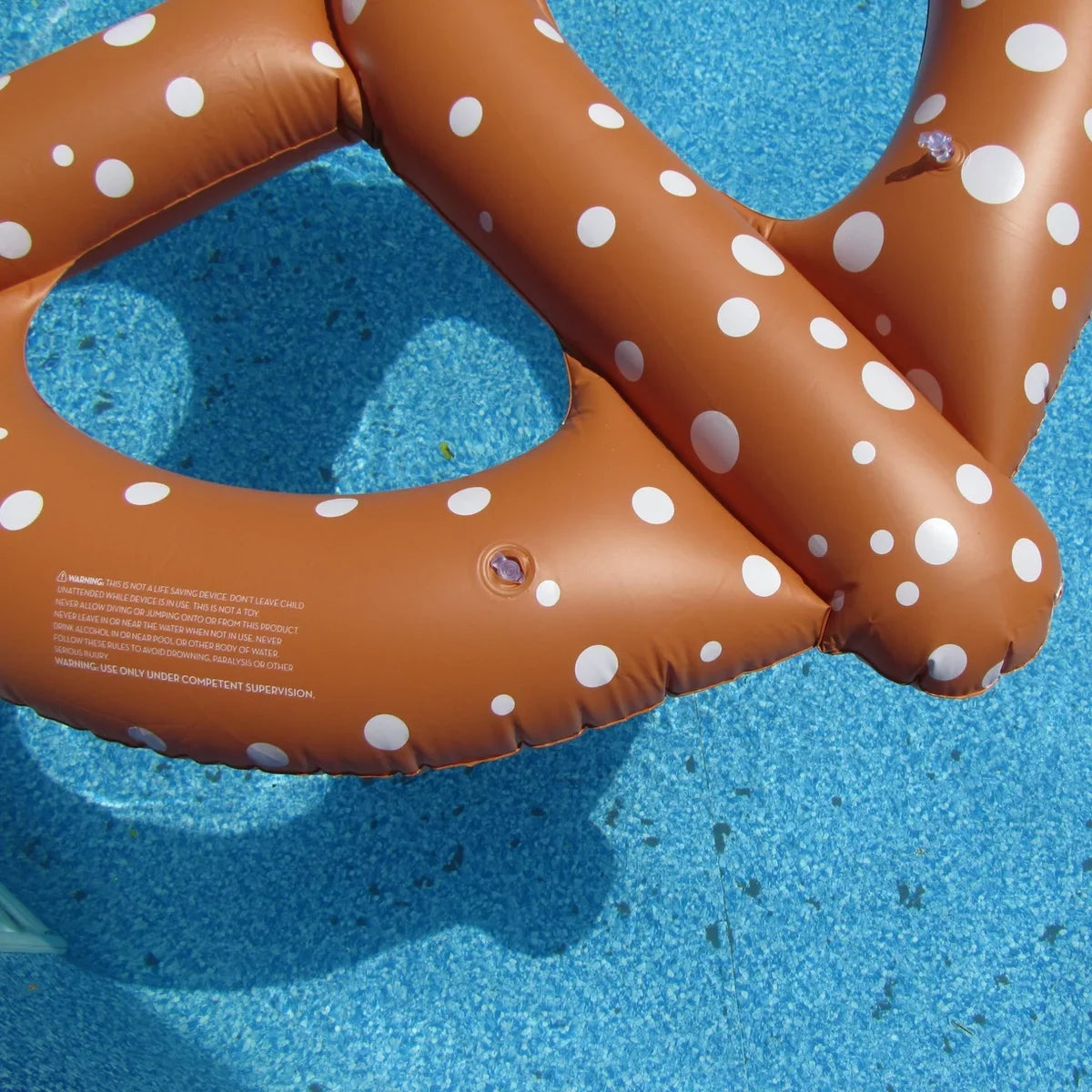 Giant 48" Inflatable Pretzel Swim Pool Water Float Blow Up Toy Party Decoration Novelty Raft