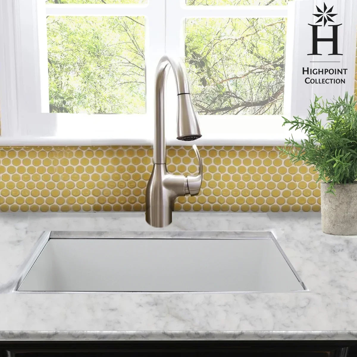 Higoint Collection Dualmount Fireclay Kitchen Sink