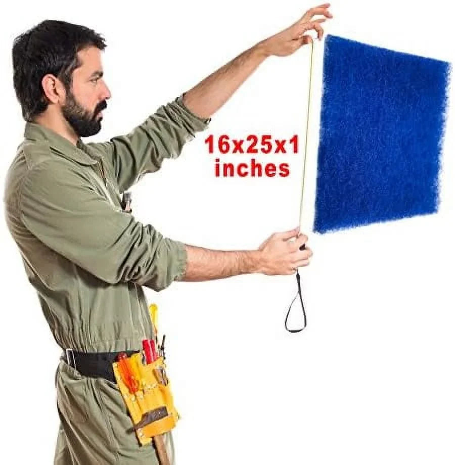 16X25x1 Furnace Filters Air Conditioner Filter Replacement Clean Vent-2 Pack