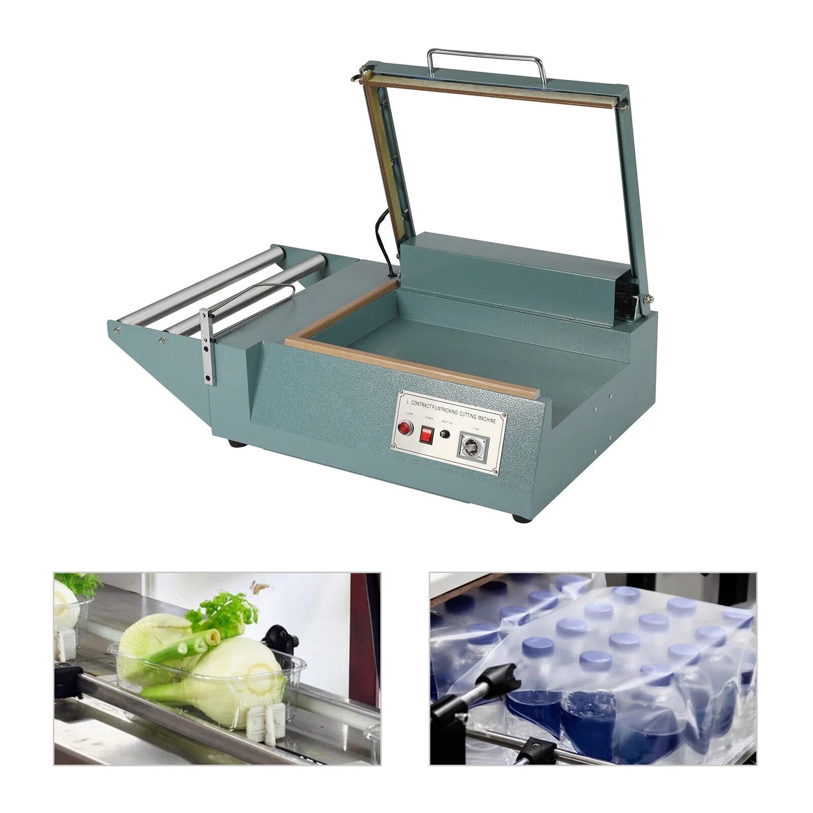 DENEST Shrink Wrap Sealing Machine L-bar Sealer Cutter Packing Machine Retail 1000W