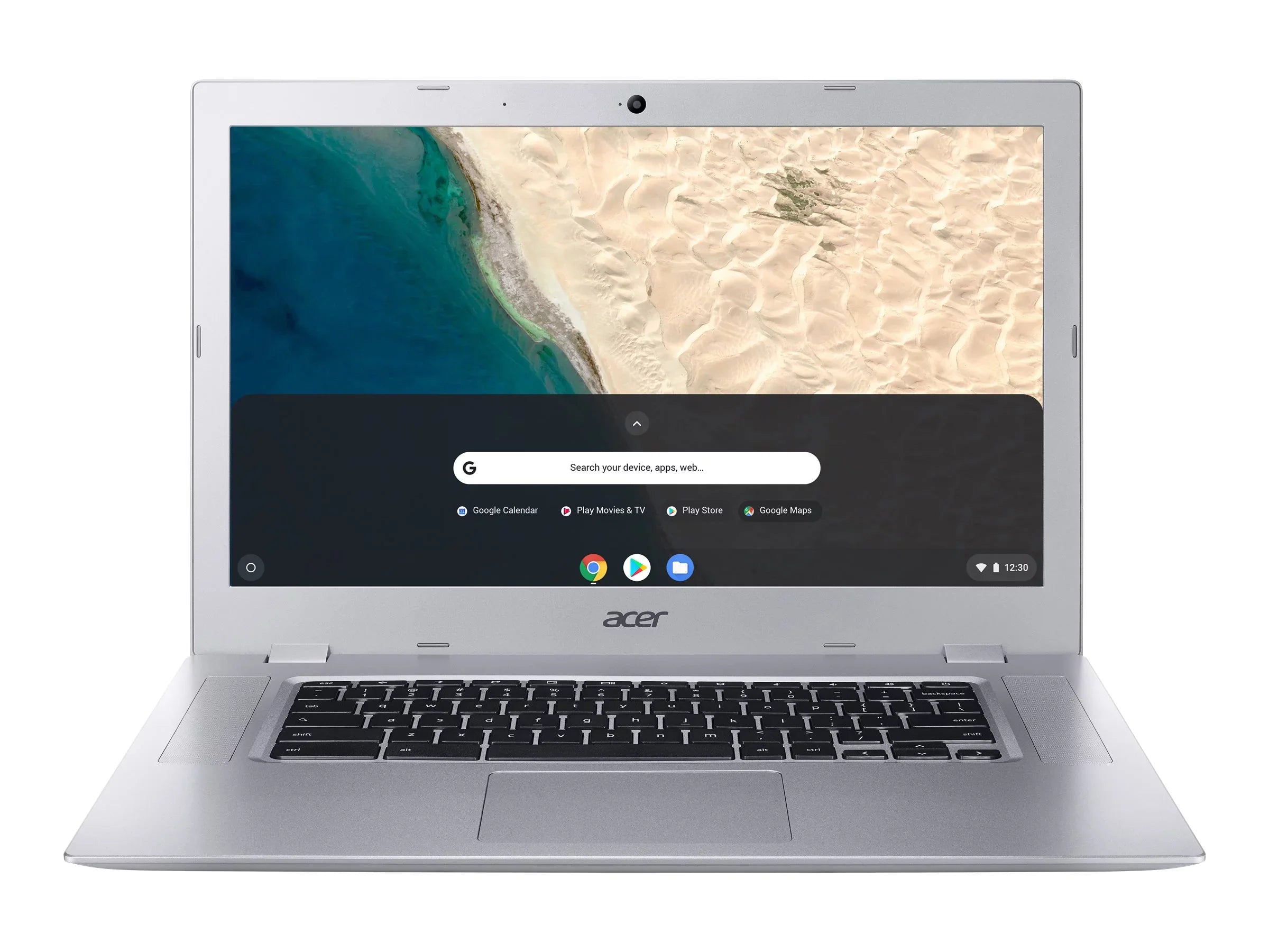 Acer Chromebook 315 CB315-2H-68E6 - AMD A6 - 9220C / up to 2.7 GHz - Chrome OS - Radeon R5 - 4 GB RAM - 32 GB eMMC - 15.6" IPS 1920 x 1080 (Full HD) - Wi-Fi 5 - pure silver - kbd: US