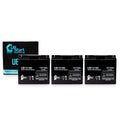 3x Pack - Compatible Eagle Pitcher CF12V18 Battery - Replacement UB12180 Universal Sealed Lead Acid Battery (12V, 18Ah, 18000mAh, T4 Terminal, AGM, SLA)