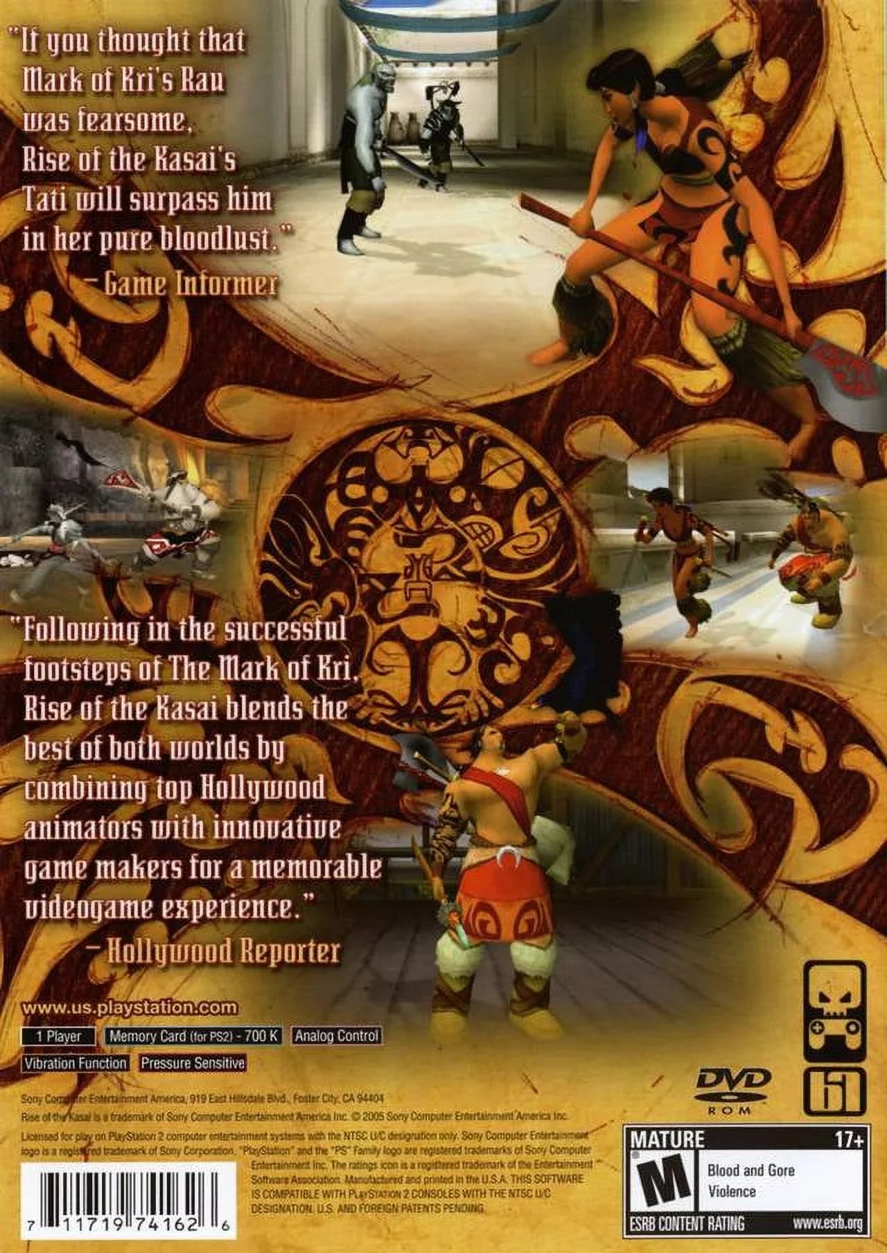 Rise Of The Kasai, Computer Ent. of America, PlayStation 2, 711719741626