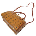 MCM Visetos Brown Canvas Handbag (Pre-Owned)