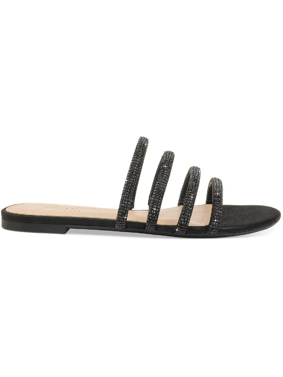 Jewel Badgley Mischka Womens Nigella Dressy Strappy Flat Sandals