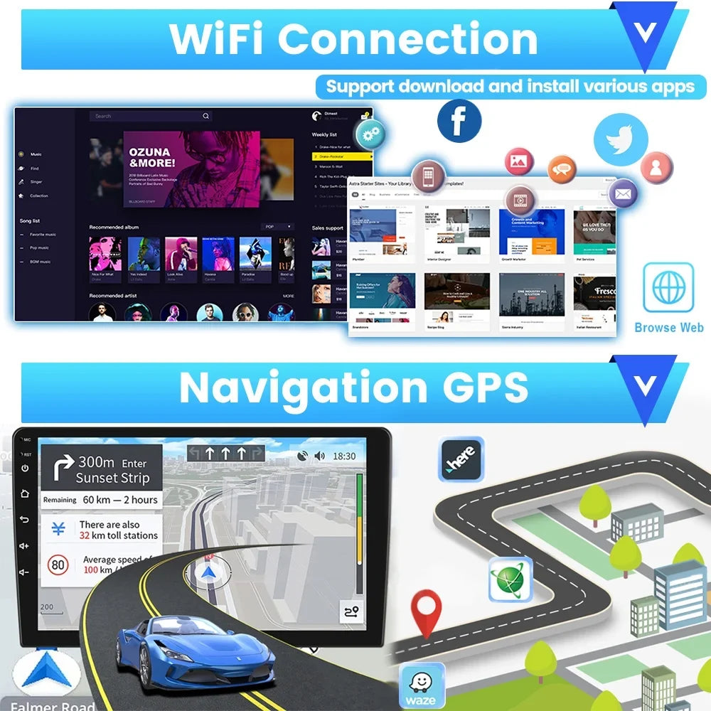 Podofo 2+64G Android 13 for Ford F-150 2009-2012 Low Configuration Wireless Carplay Android Auto Mirror Link 9'' Touchscreen Car Stereo Radio WIFI GPS FM Bluetooth Hifi, AHD Backup Camera