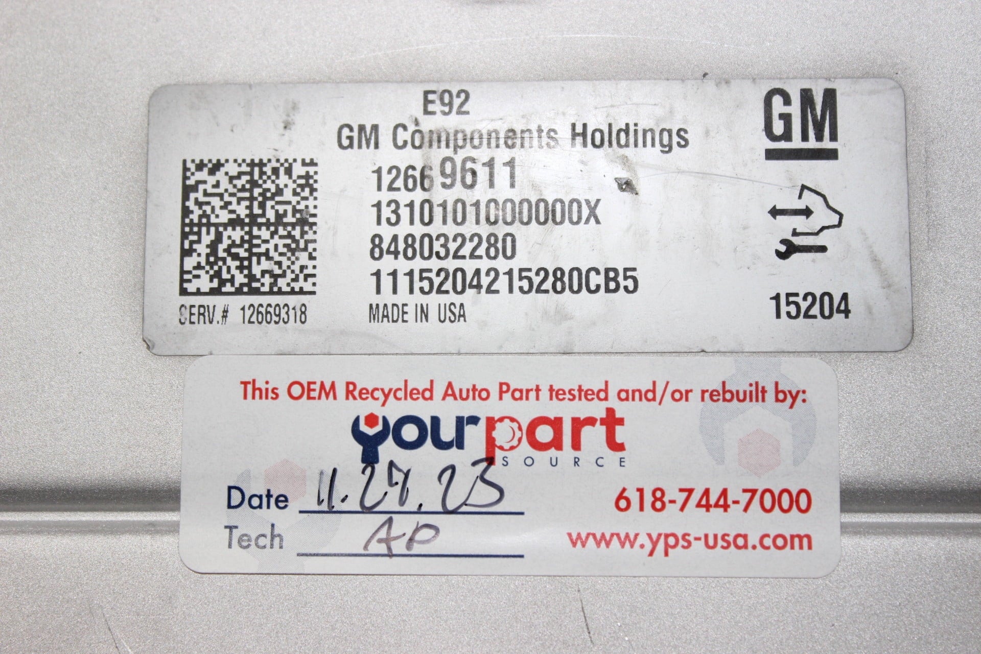 14-16 SIERRA SILVERADO PCM ECU ECM ENGINE COMPUTER OEM 12669318 12669611 PCM