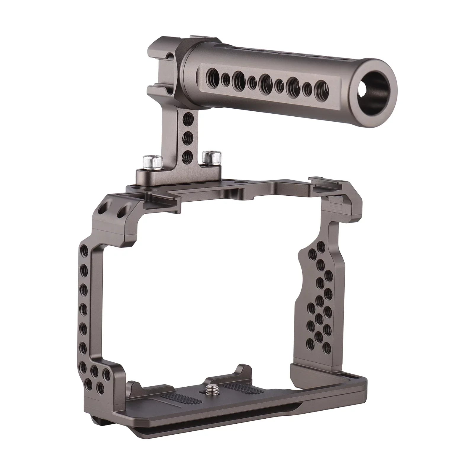 Andoer Aluminum Alloy Camera Cage Kit with Video Rig Handle Grip Replacement for A7R III/ A7 II/ A7III