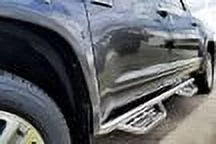 N-Fab by RealTruck Podium Stainless Steel Steps | Polished Stainless Steel, Cab Length | t0777Qc-Ss | Compatible with 2007-2021 Tundra Double Cab All Beds, SRW Gas