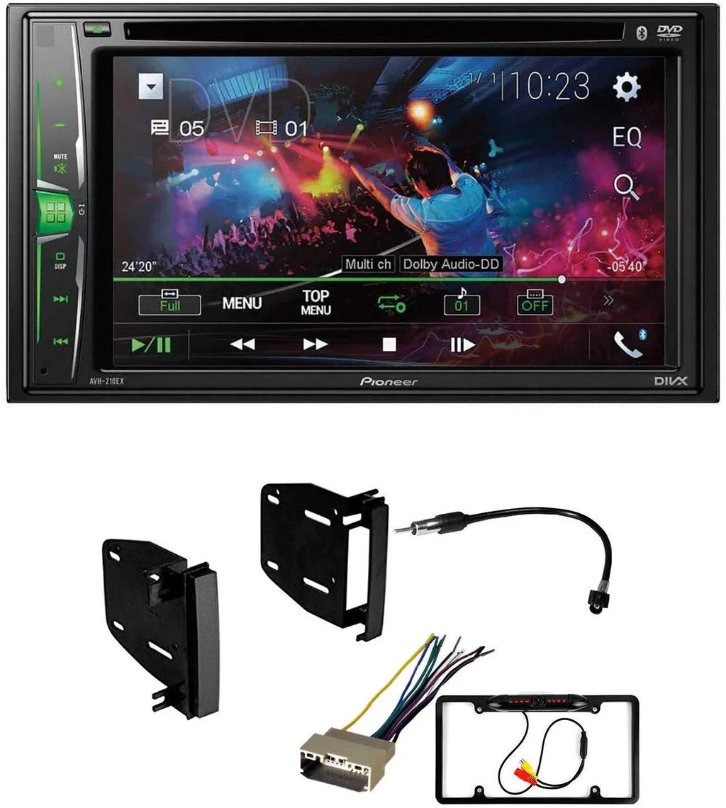 KIT4691 Bundle for 2008-2016 Chrysler Town & Country W/ Pioneer AVH-241EX Double DIN Car Stereo with Bluetooth/Backup Camera/Install Kit/in-Dash DVD/CD AM/FM 6.2" Touchscreen Digital Media Receiver
