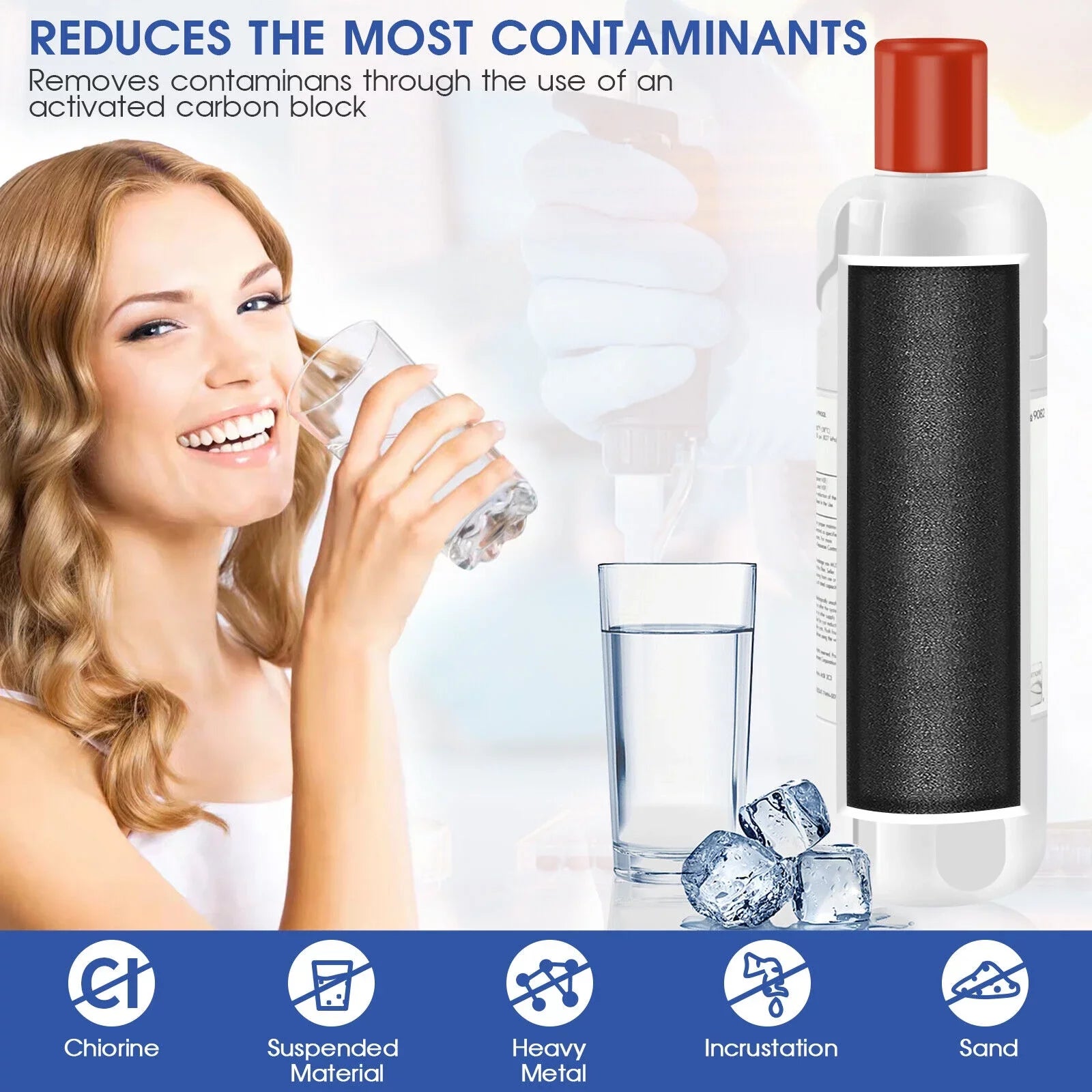4 Pack Compatible with Kenmore 9082 469082 Refrigerator Water Filter