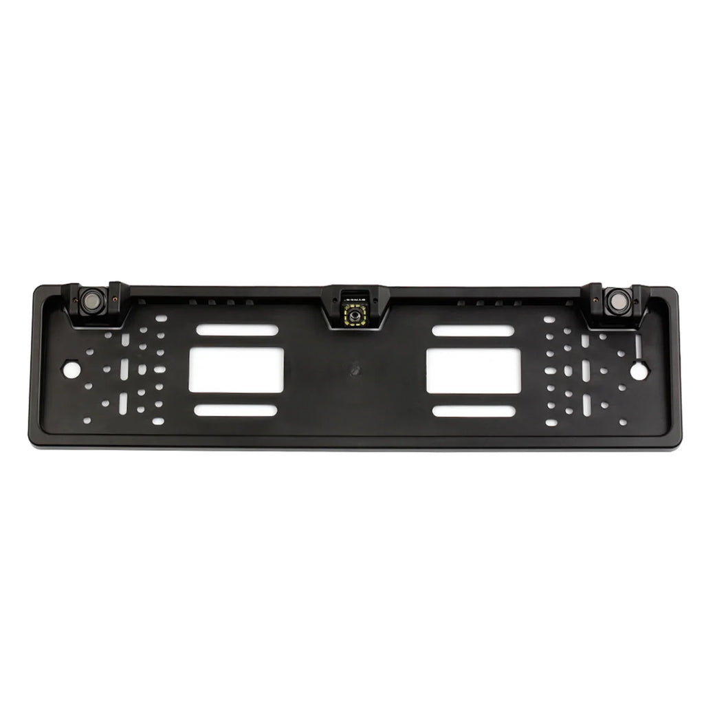 Meterk European License Plate Frame Backup Camera 12 LED Rear View Camera with Reversing System Parking Sensor