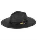 Vince Camuto Men's Ring Panama Hat Dark Size Regular
