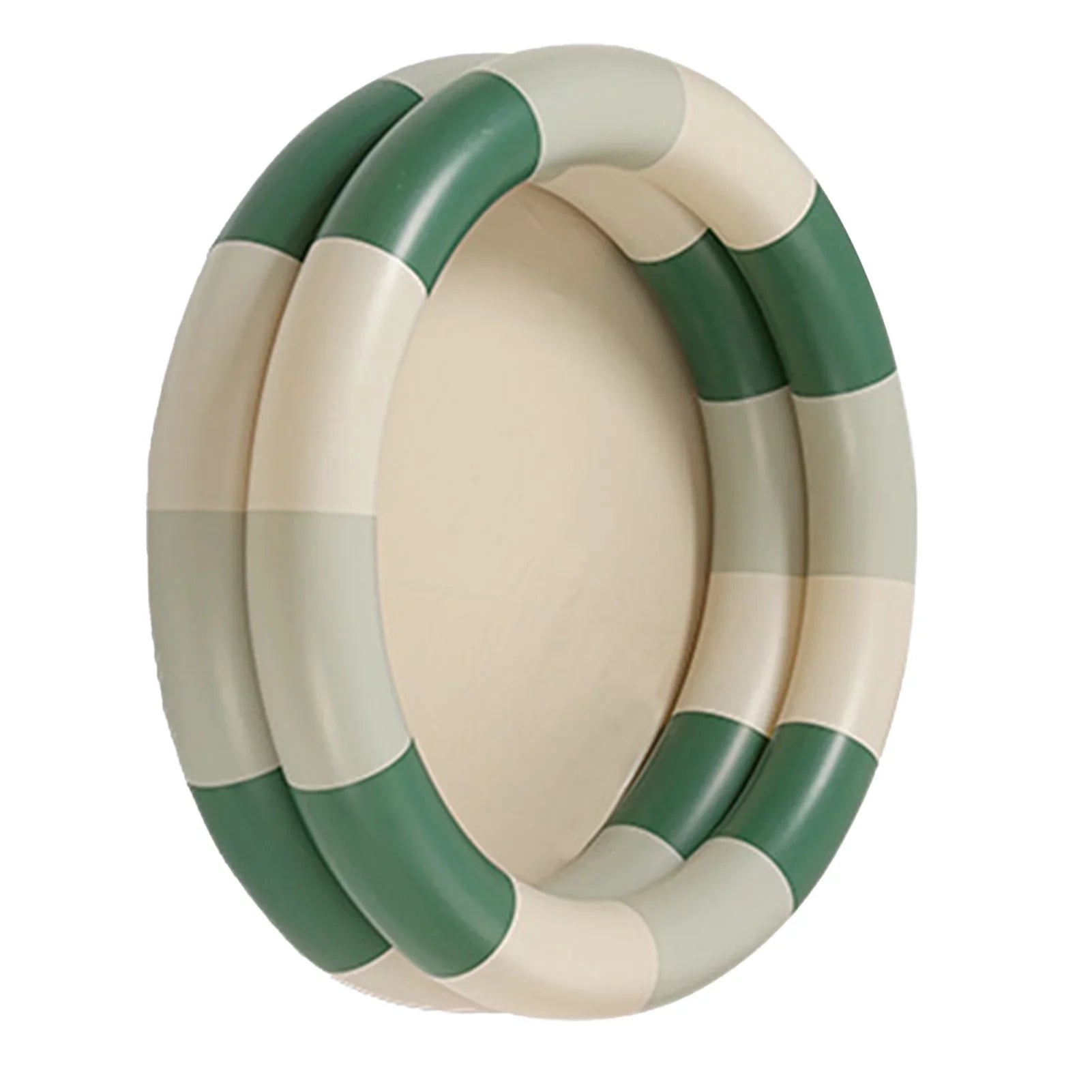 Goldmeet Inflatable Pool Baby Retro Blow Up Swimming Pool Family Cute Style Thickened Water Pool Green Stripe