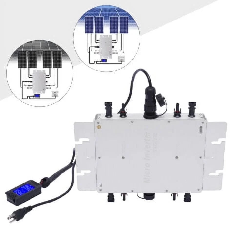 WVC-1200W MPPT Solar Micro Inverter Tie Grid Pure Sine Wave Inverter DC-AC