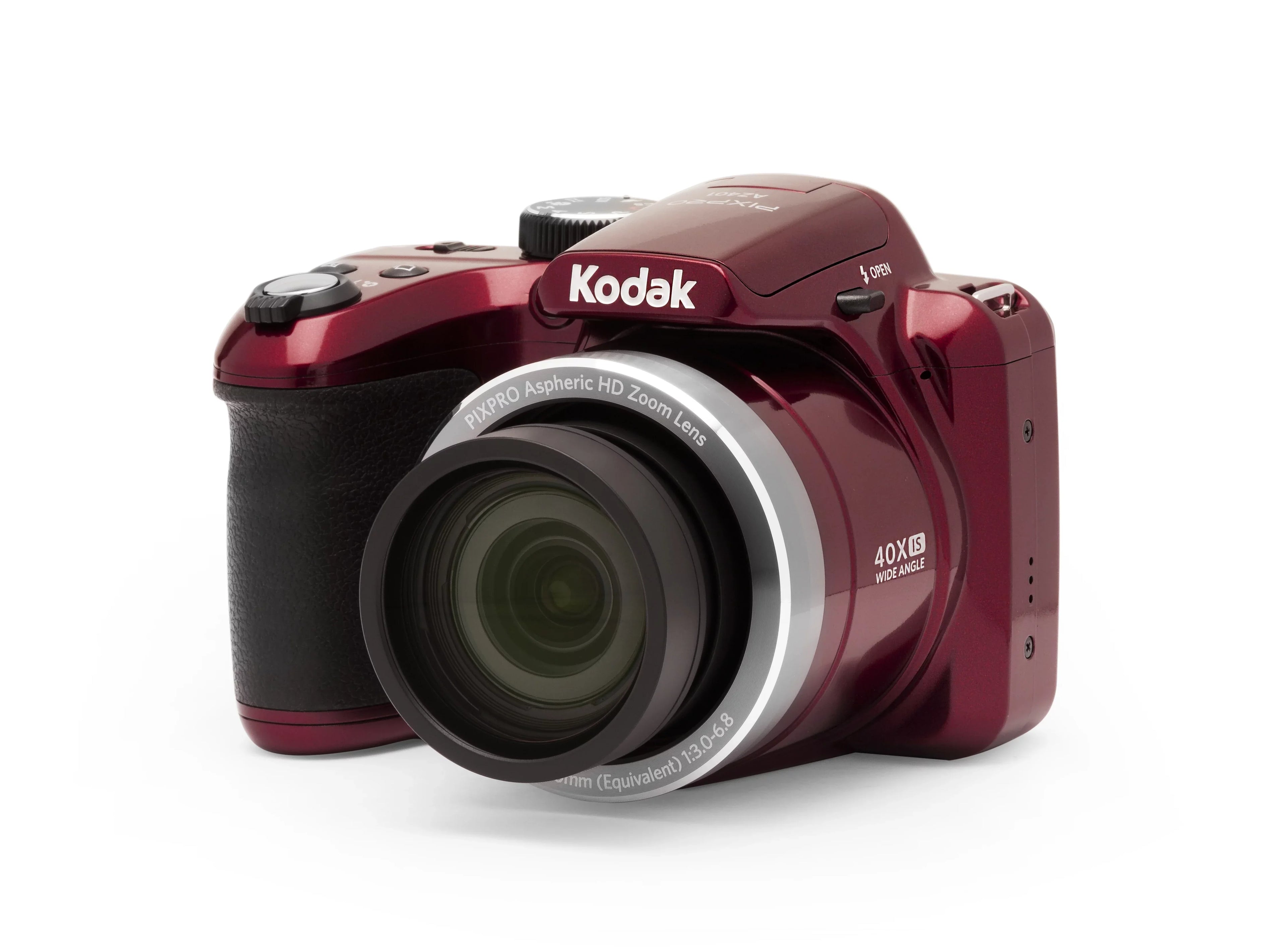 KODAK PIXPRO AZ401 Bridge Digital Camera - 16MP 40X Optical Zoom HD720p video (Red)