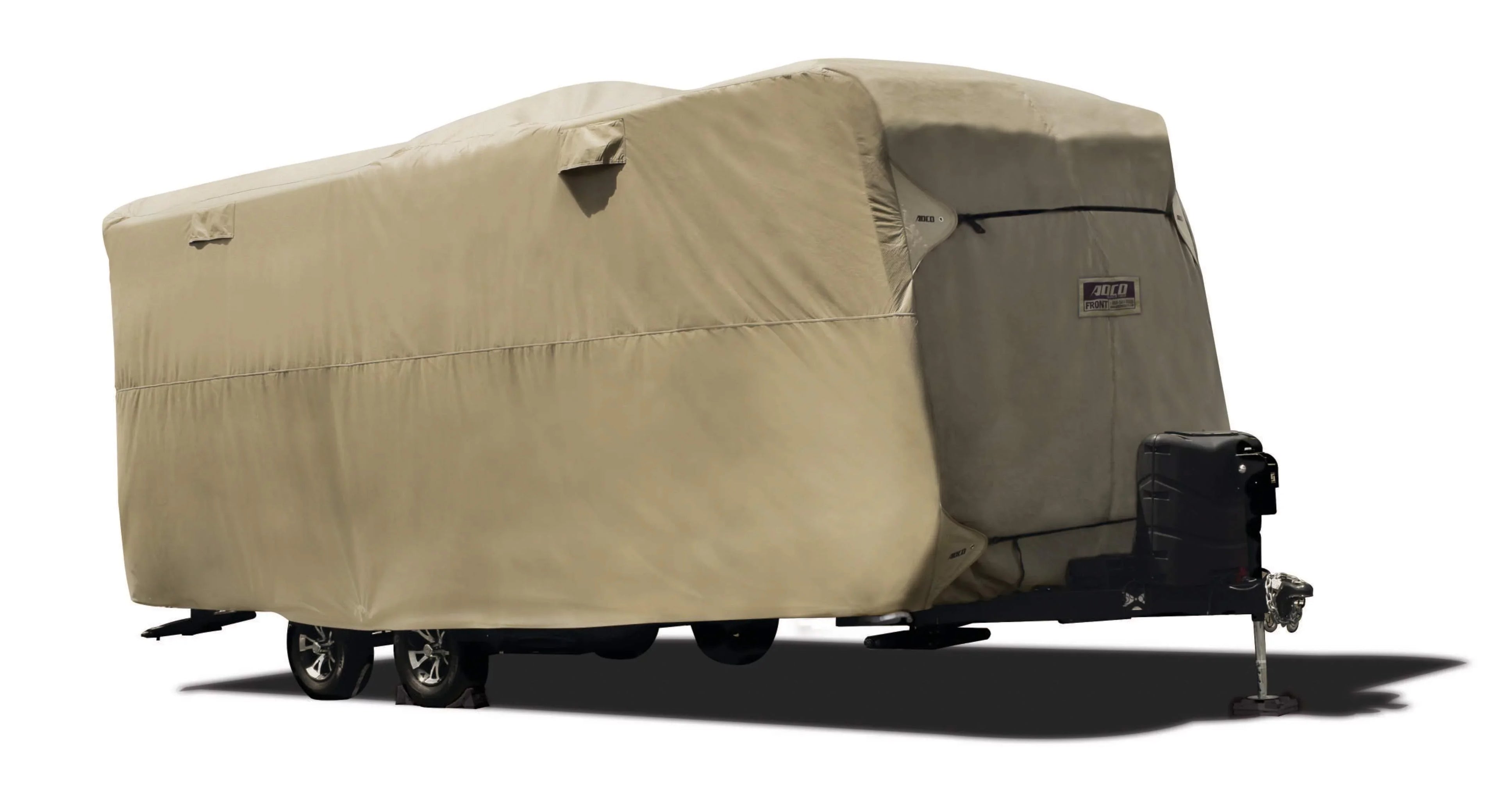 ADCO by Covercraft 74839 Storage Lot Cover for Travel Trailer RV, Fits 15'1" - 18', Tan