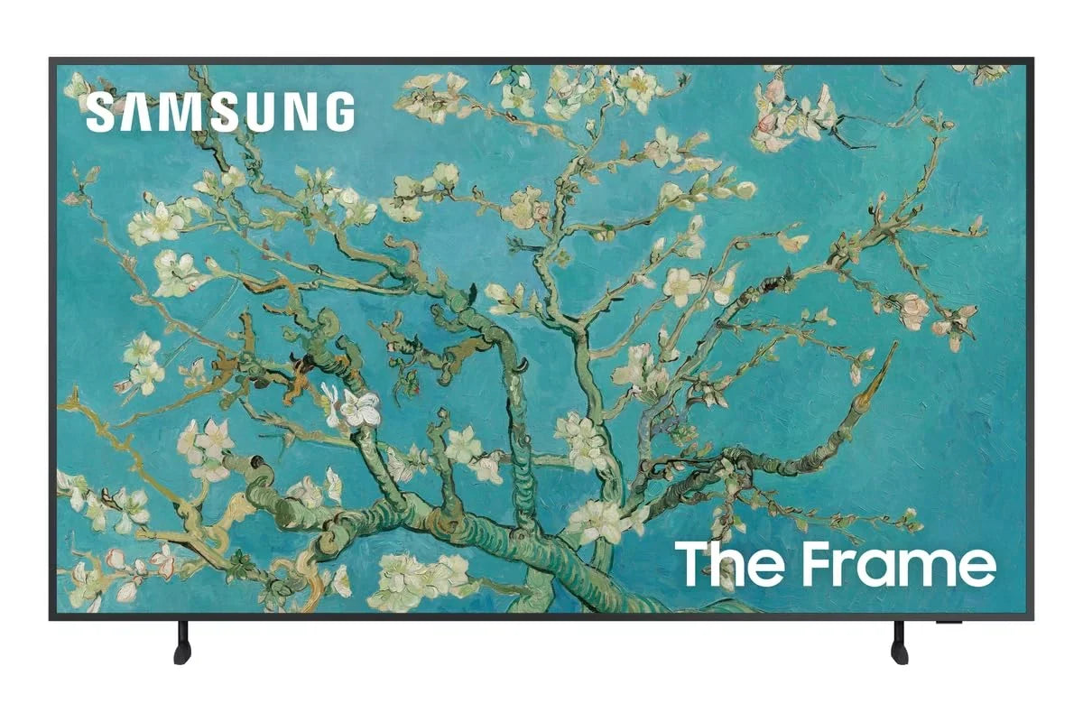 50-Inch Class QLED The Frame Series - Quantum HDR Smart TV with a VG-SCFA50WTB 50" The Frame Customizable Bezel - Modern White (2022)
