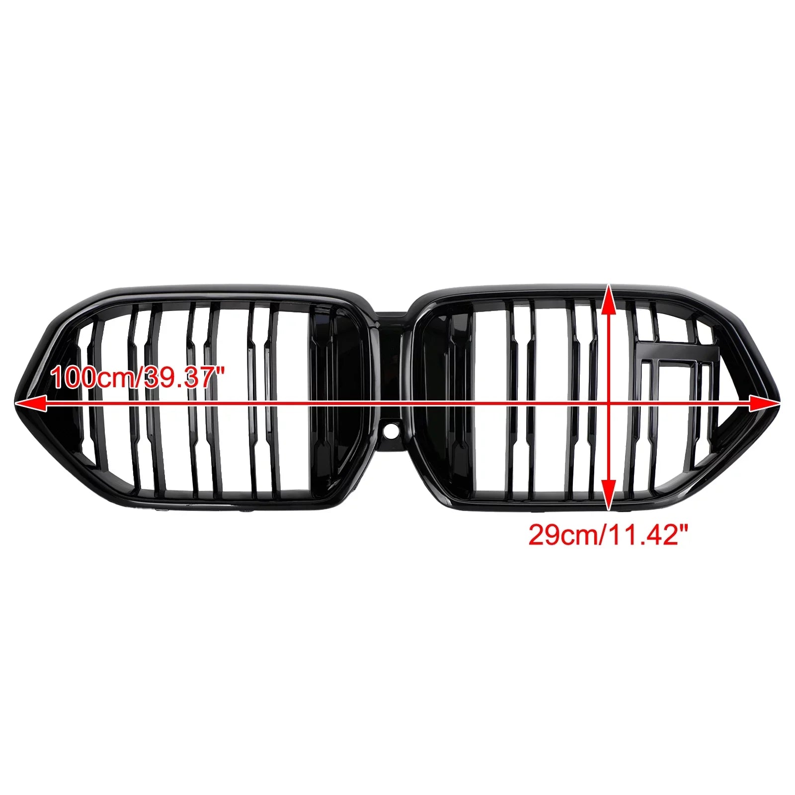 Front Bumper Grille Grill Fit for X6 G06 M50i 2020-2022 W/Camera Hole Jet