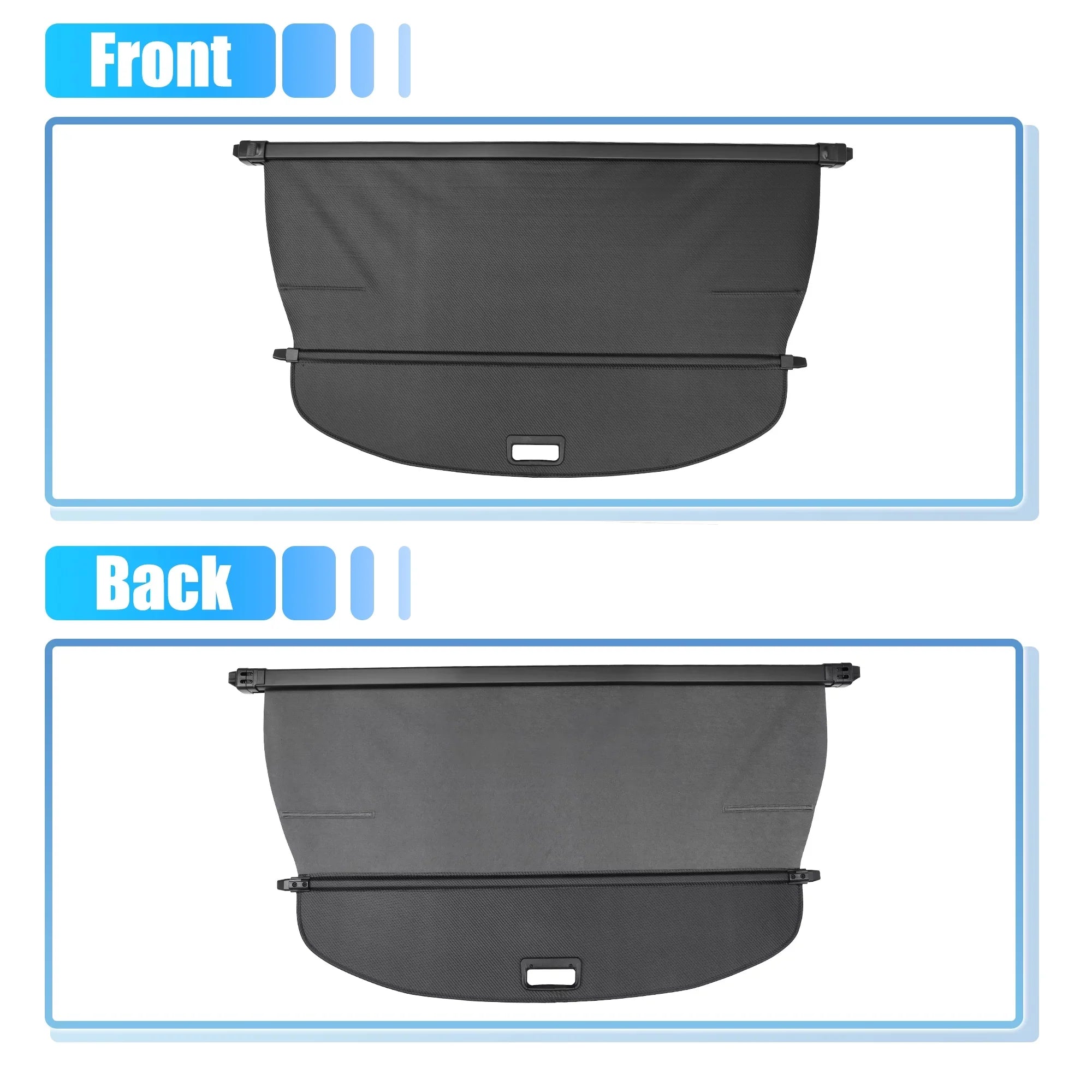 Unique Bargains Retractable Cargo Cover Rear Trunk cover Shield Shade Fit for Nissan Rogue 2021-2024 Not for Rogue Sport