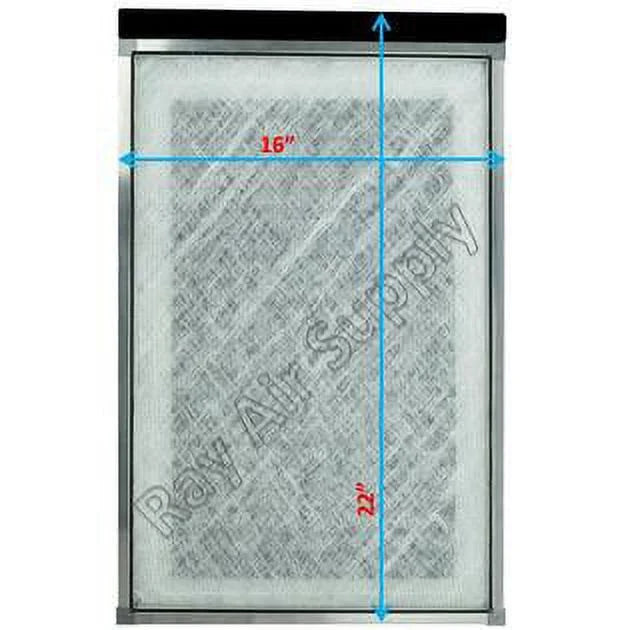 RAYAIR SUPPLY 16x22 Replacement Filter Pads Compatible with MicroPower Guard Air Cleaner (3 Pack) WHITE