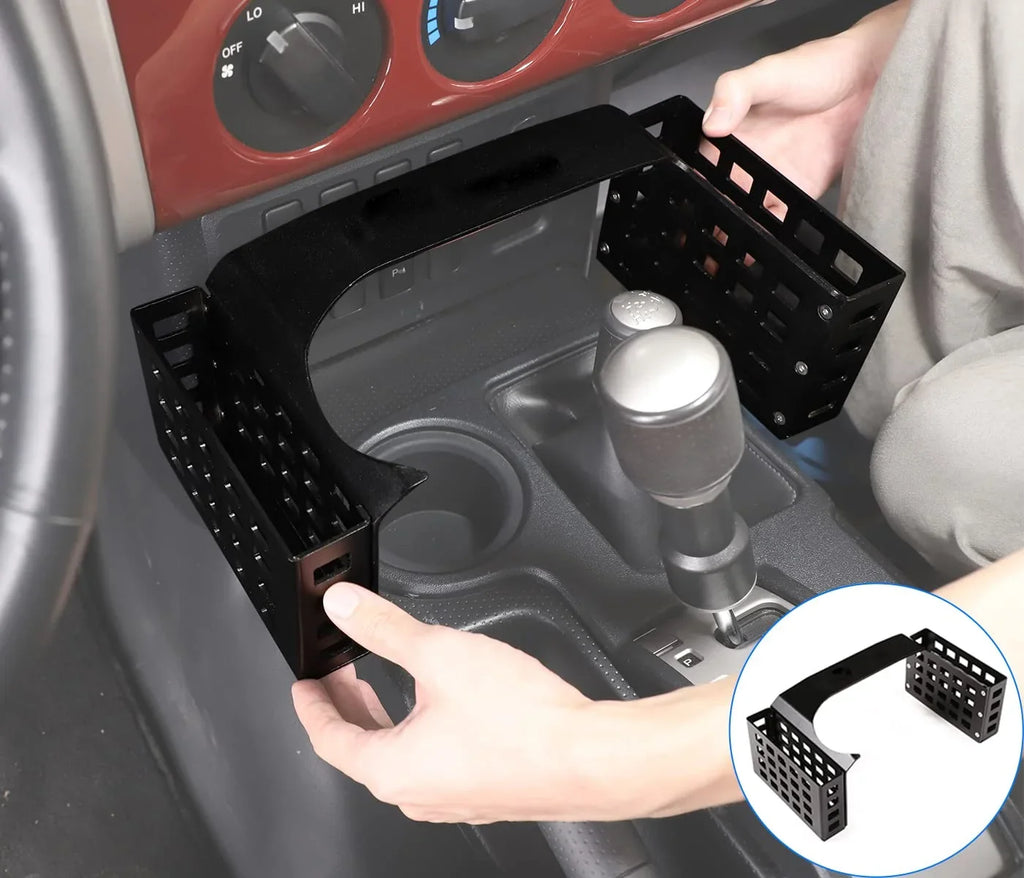Tinki Car Shifter Storage Box Compatible with Toyot@ FJ Cruiser 2007-2021, Jet 5.3in,1PCS