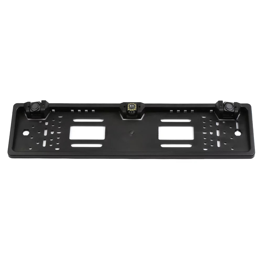 Meterk European License Plate Frame Backup Camera 12 LED Rear View Camera with Reversing System Parking Sensor