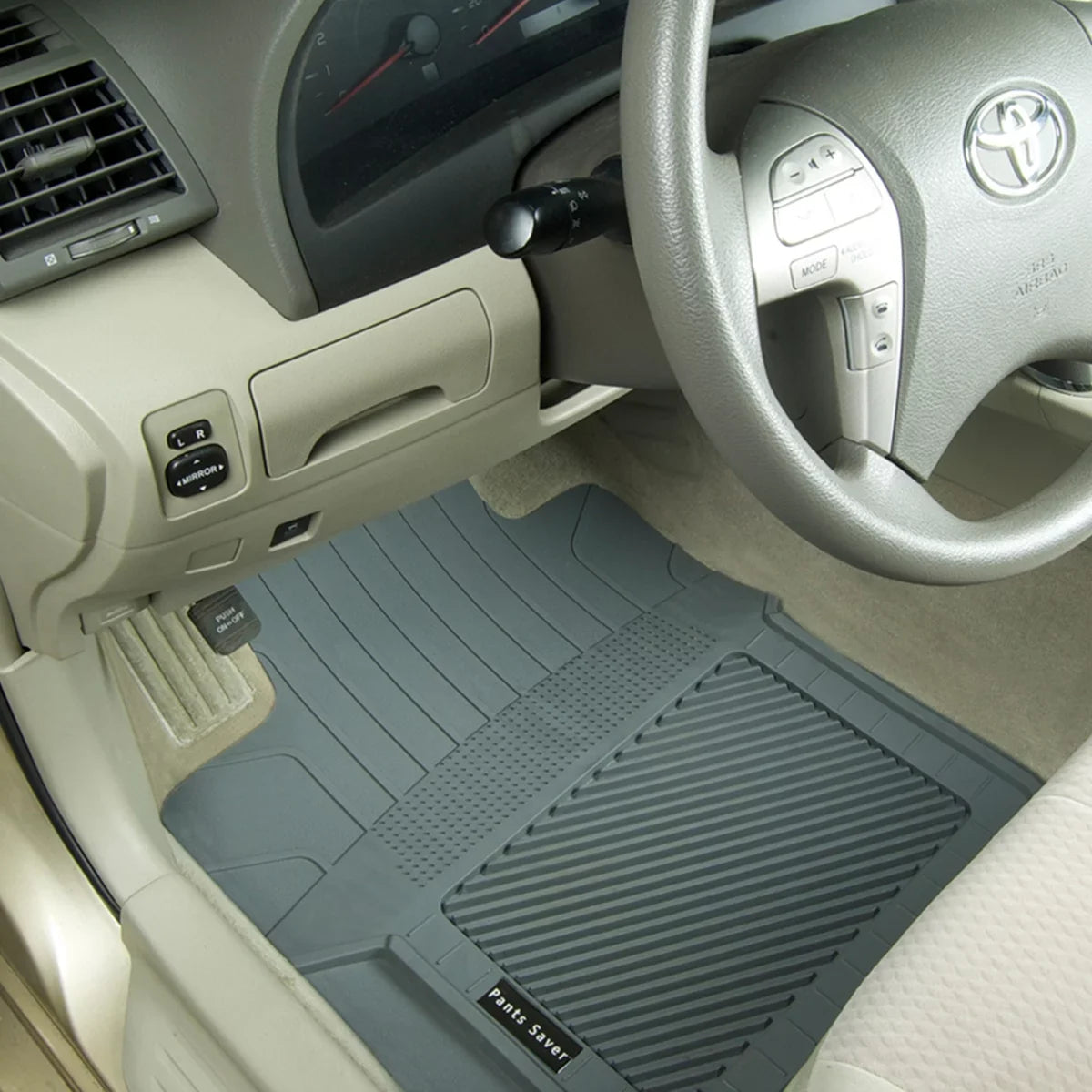 PantsSaver Custom Fit Automotive Floor Mats for Dodge Grand Caravan 2021 All Weather Protection for Cars, Trucks, SUV, Van, Heavy Duty Total Protection Jet