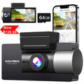 WOLFBOX Dash Cam Front and Rear, 4K+2.5K Dual Dash Camera Built-in 5G WiFi GPS, Dash Cam with Super IR Night Vision, 4K UHD 3" LCD Car Camera with 64GB Card, Vehicle