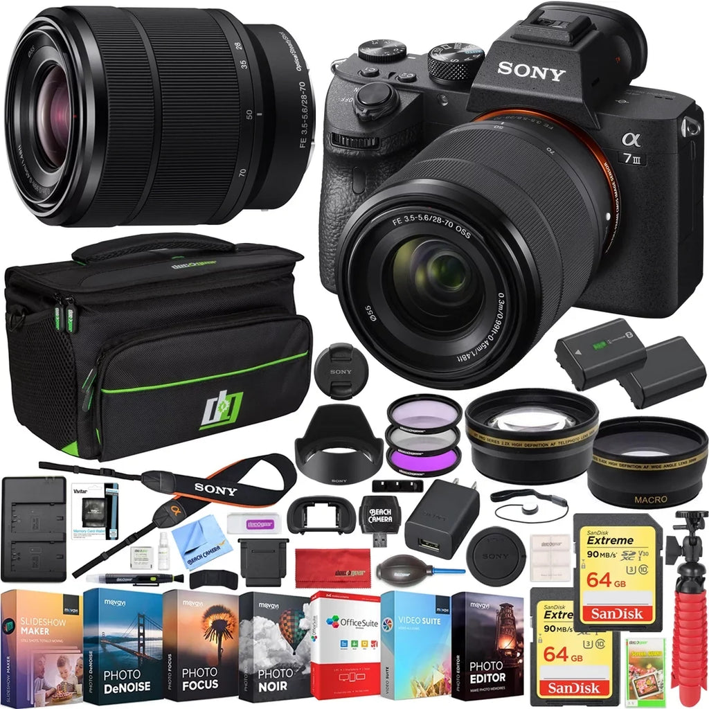 Pro Alpha a7 III 24.2 Megapixel Mirrorless Camera with Lens, 1.10", 2.76", Jet