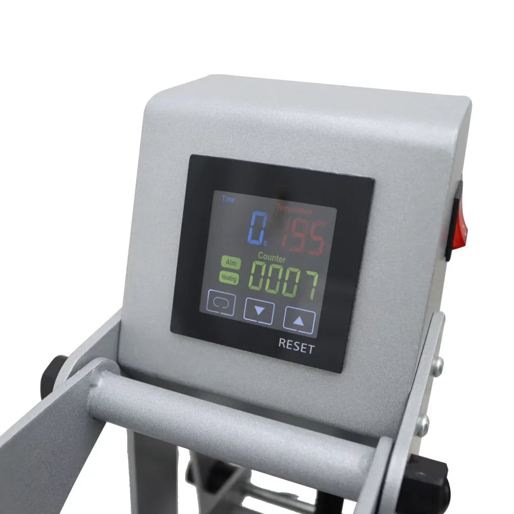 INTBUYING 15x15in Heat Press Machine Magnetic Semi-Automatic Transfer for T-Shirt Puzzle Pad Crafts