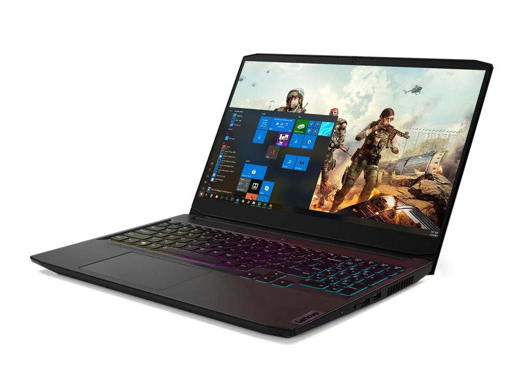 IdeaPad 3 Gaming Laptop, 15.6" 120Hz FHD Display, AMD Ryzen 5 5600H Upto 4.2GHz, 8GB RAM, 512GB NVMe SSD, GeForce RTX 3050, HDMI, Wi-Fi, Bluetooth, Windows 10 Home (82K20013US)