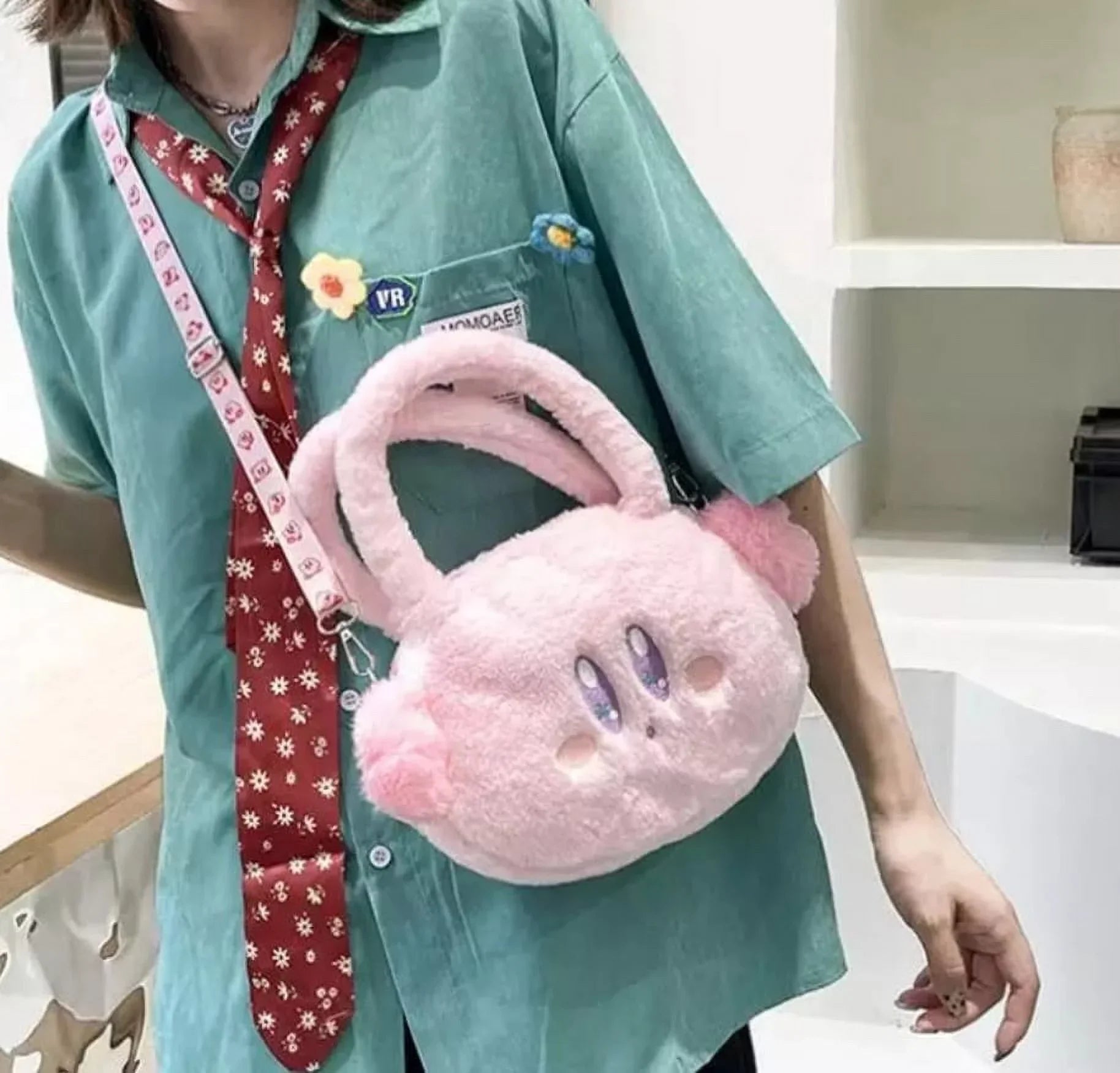Kirby Crossbody Bag Fluffy Girls Bag Kawaii Gifts