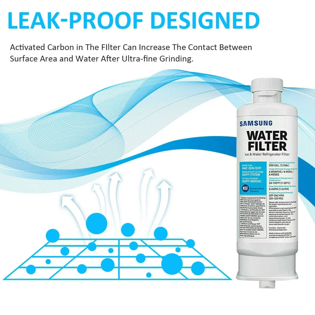 DA97-17376B HAF-QIN Refrigerator Water Filter DA97-08006C refrigerator filter 4 Pack