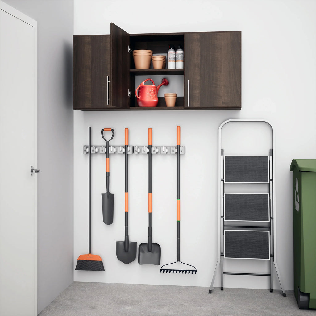 Prepac Elite Wall Cabinet, Versatile Adjustable Garage Wall Cabinet by Prepac, Tall 3-Door, 54"W x 24"H x 12"D, EEW-5424, Espresso