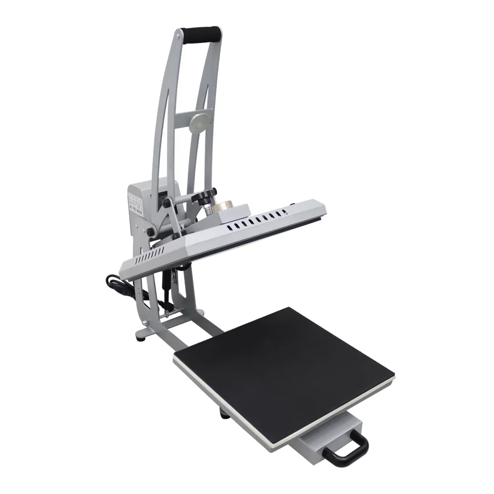 INTBUYING 15x15in Heat Press Machine Magnetic Semi-Automatic Transfer for T-Shirt Puzzle Pad Crafts