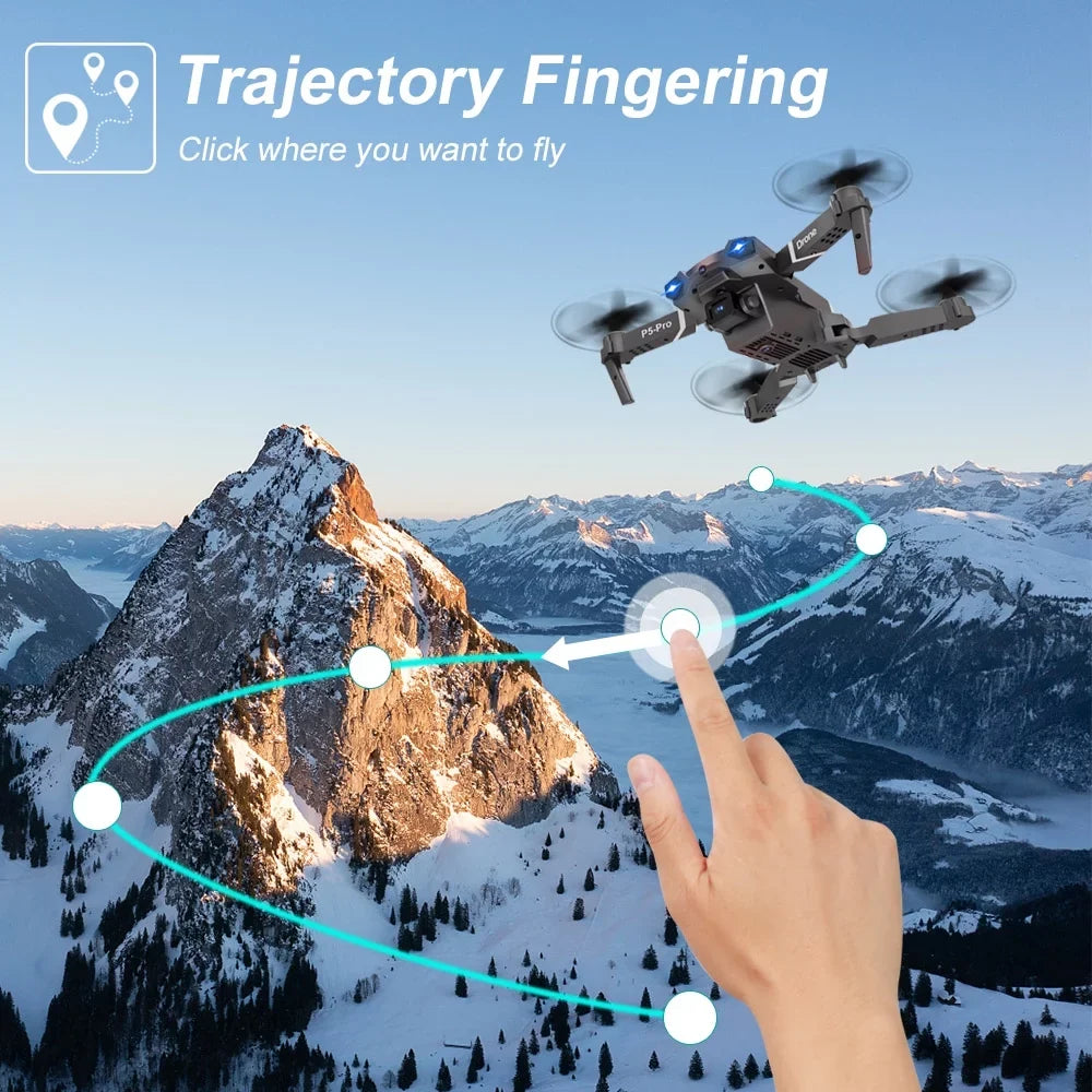 KROV Drone with 4K Dual Camera for Adults and Kids, Foldable Mini Drone Beginners Toys with 3 Batteries for boys 8 - 10 years, Toys Gifts for Kids Ages 7 8 9 10 11 12 13 14 Year Old