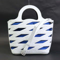 Pre-Owned Balenciaga BALENCIAGA handbag diagonal shoulder bag patent leather white ladies 630708 (Good)