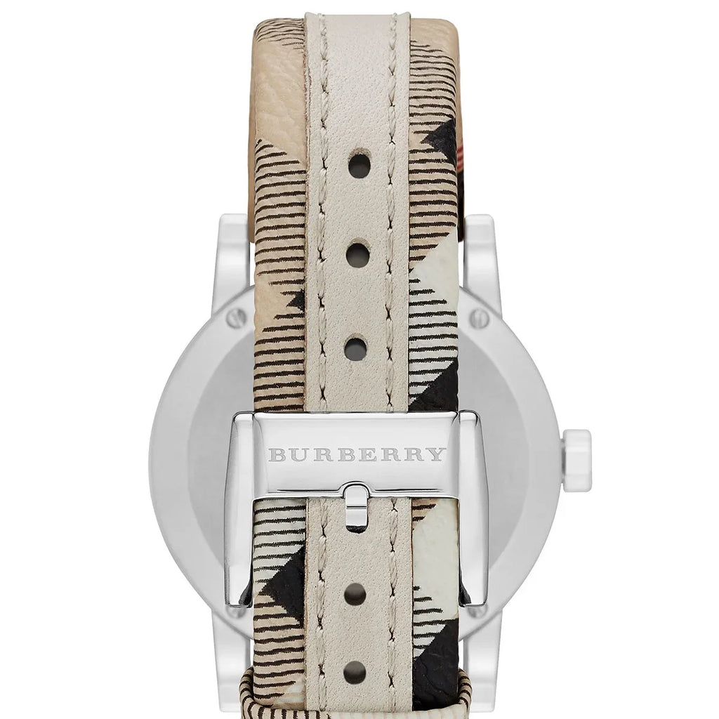 Burberry Women's Double Leather Analog Quartz 34mm Watch BU9132