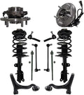 Detroit Axle - 12pc Front Struts, Lower Control Arm w/Ball Joints, Sway Bar End Links, Inner Outer Tierods, Wheel Hubs Bearing Replacement Replacement for 2004 2005 2006 Chrysler Pacifica