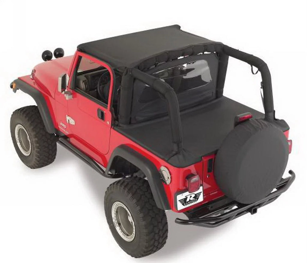 Rampage by RealTruck 721015 Tonneau Cover For 1992-1995 Jeep Wrangler YJ, Dark Denim