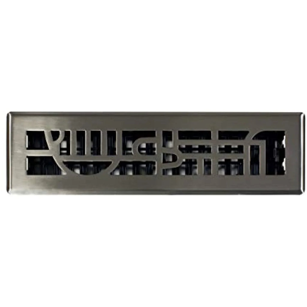 Decor Grates ADH212-NKL Floor Register, 2x12, Brushed Nickel