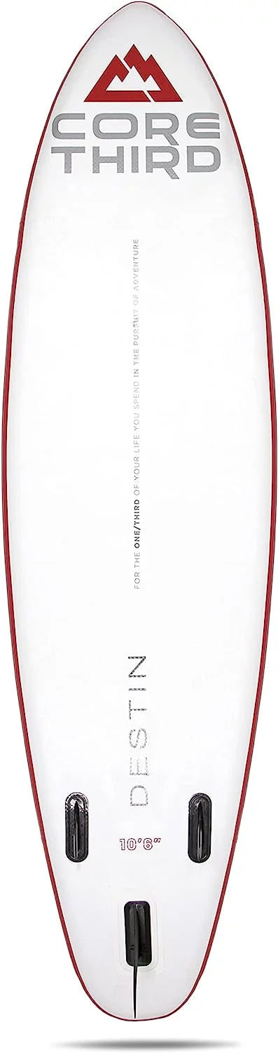 Core Third Destin 10'6" Inflatable Paddle Board for Beaches and Lakes with Complete SUP Kit